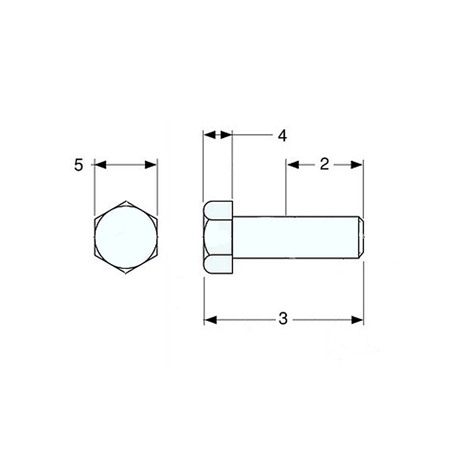 107-4890: Hex Head Bolt 1074890 купить
