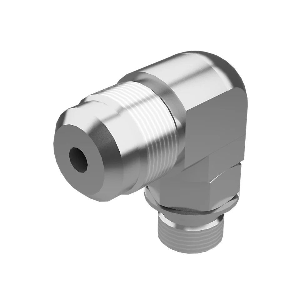 117-6482: Fluid Carrying 90° Elbow Adapter With Orifice 117-6482 Caterpillar
