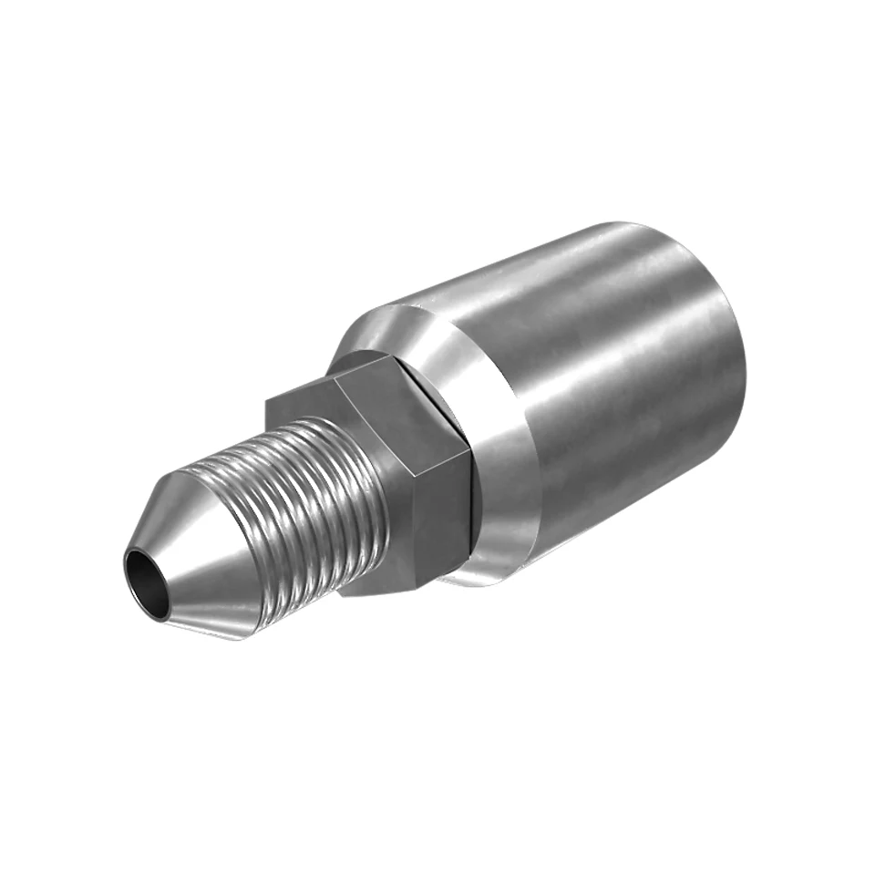 124-1936: 46.7mm Long JIC Male Permanent Coupling 124-1936 Caterpillar