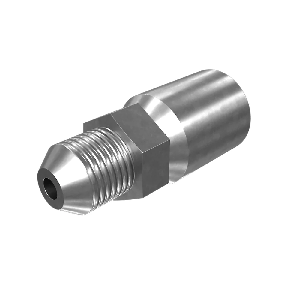 124-1938: 49.3mm Long JIC Male Permanent Coupling 124-1938 Caterpillar