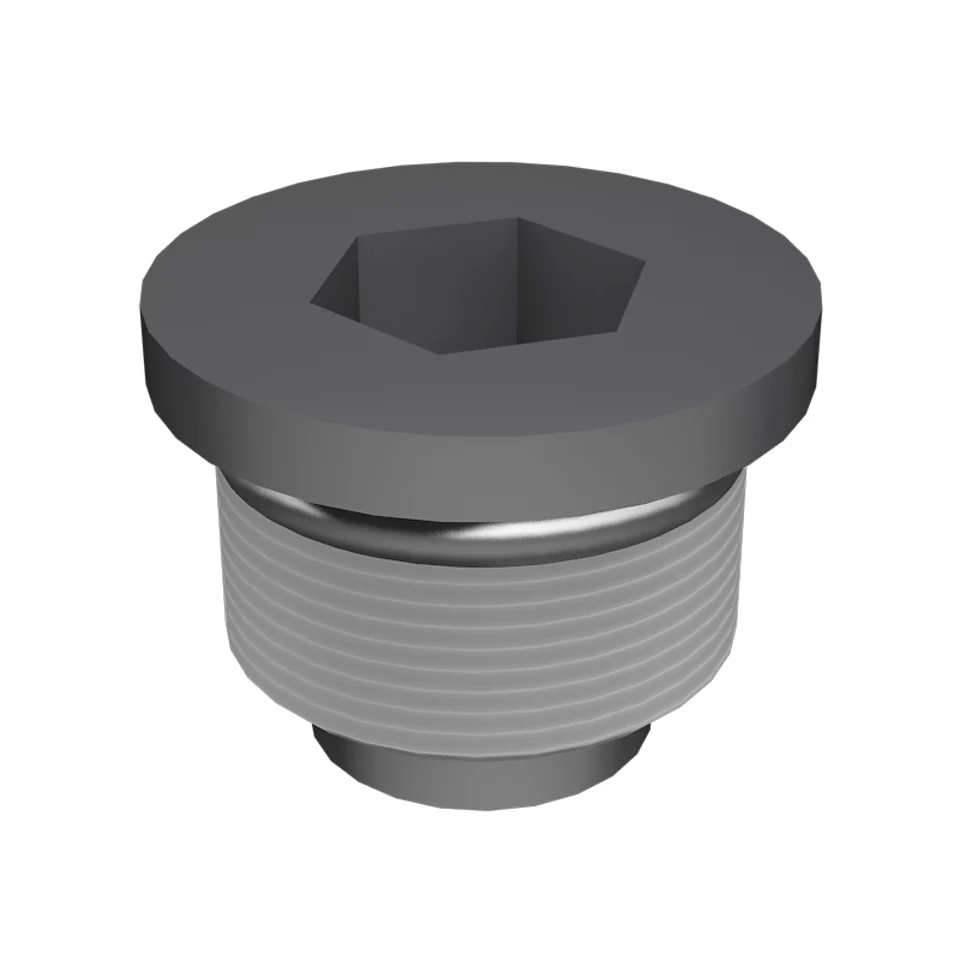126-8921: 1 1/16-12 Thread Hex-drive Plug 126-8921 Caterpillar