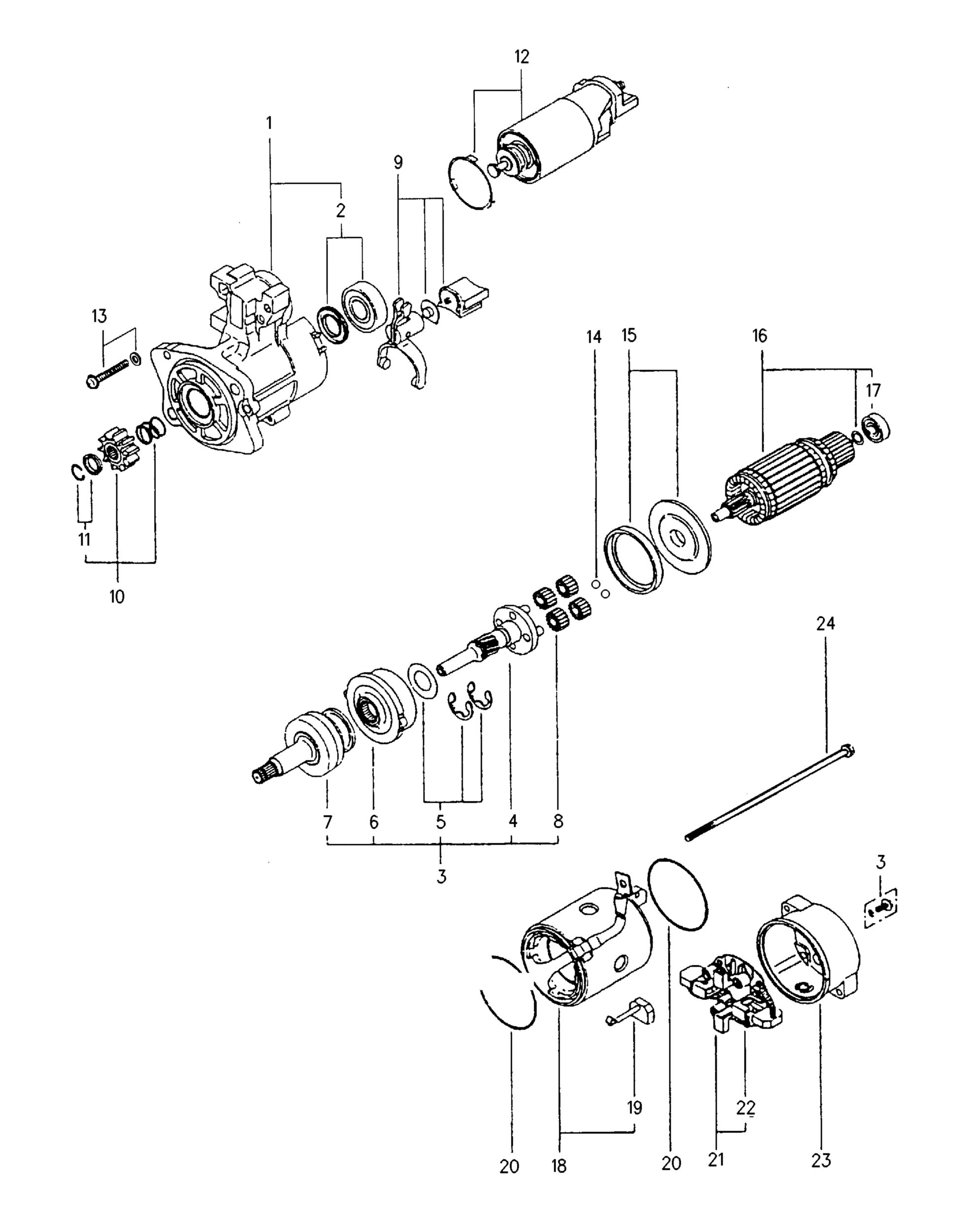 134-7023: Electric Starting Motor 1347023 купить