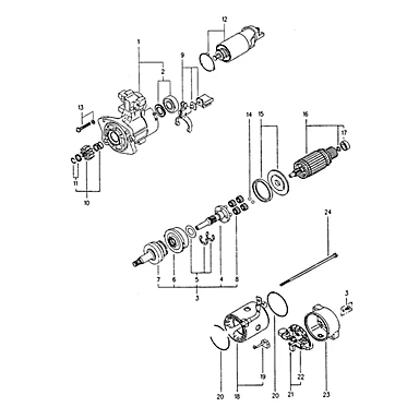 134-7023: Electric Starting Motor 1347023 купить
