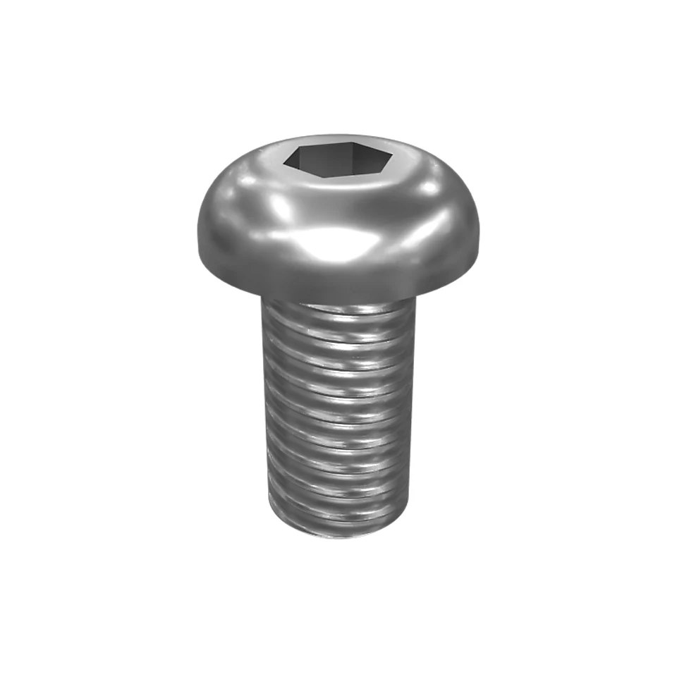 142-4901: M10-1.5 X 20mm Rounded Pan Head Internal Hex Screw 142-4901 Caterpillar