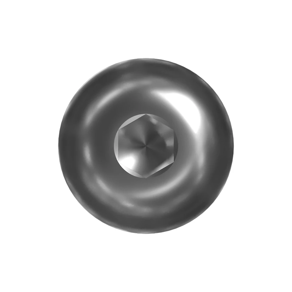 143-1284: M5-0.8 X 30mm Rounded Pan Head Internal Hex Screw 1431284 купить