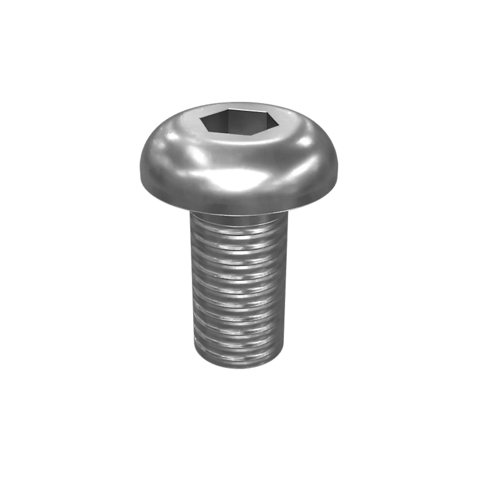 188-0337: . 10 (.190)"-24 X 3/8" Rounded Pan Head Internal Hex Screw 188-0337 Caterpillar