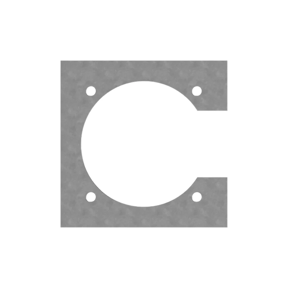 189-2512: 2mm Thick Four Bolt Mounting Plate 1892512 купить
