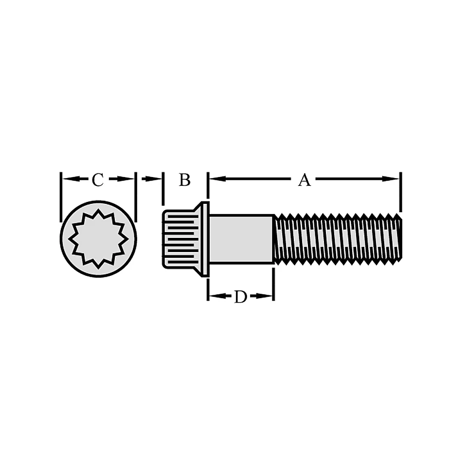 1S-9811: 12 Point Head Bolt 1S9811 купить