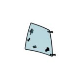 205-9619: Backhoe Loader Upper Left Hand Window 2059619 купить
