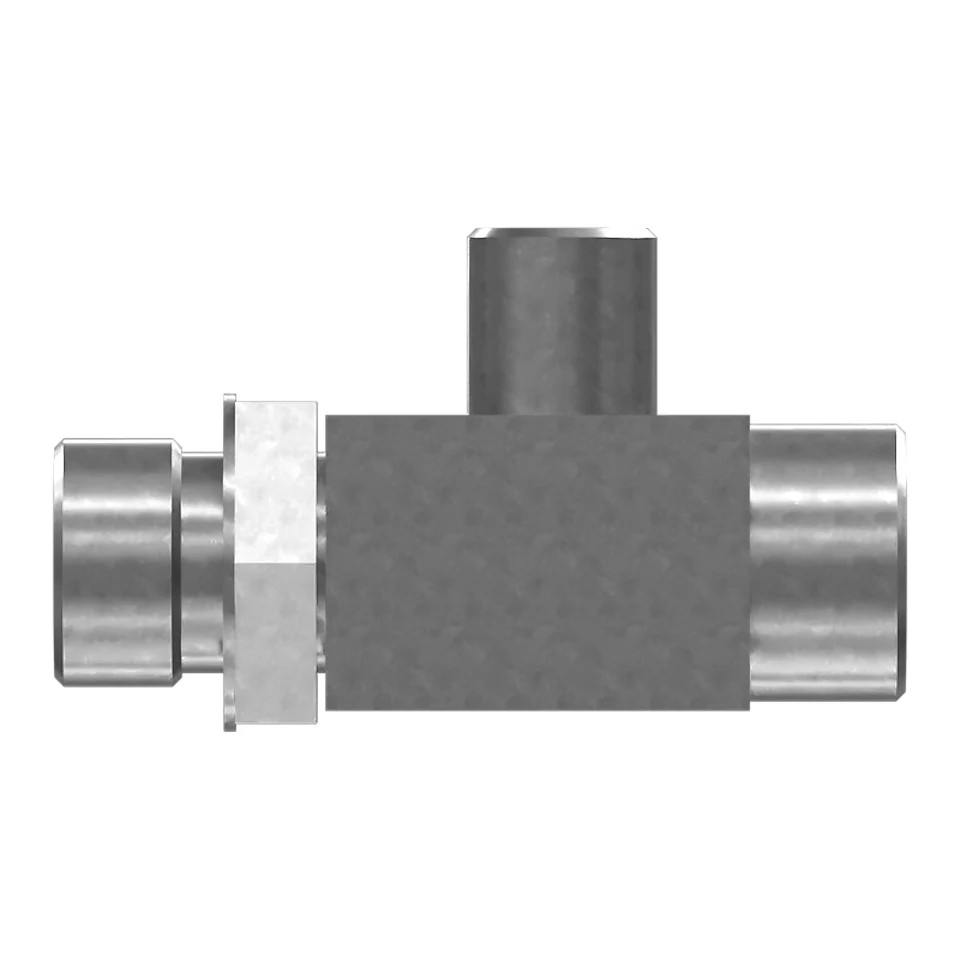 214-4506: 1-3/16-12" X 13/16-16" X 1-1/16-12" Tee Adapter 2144506 buy