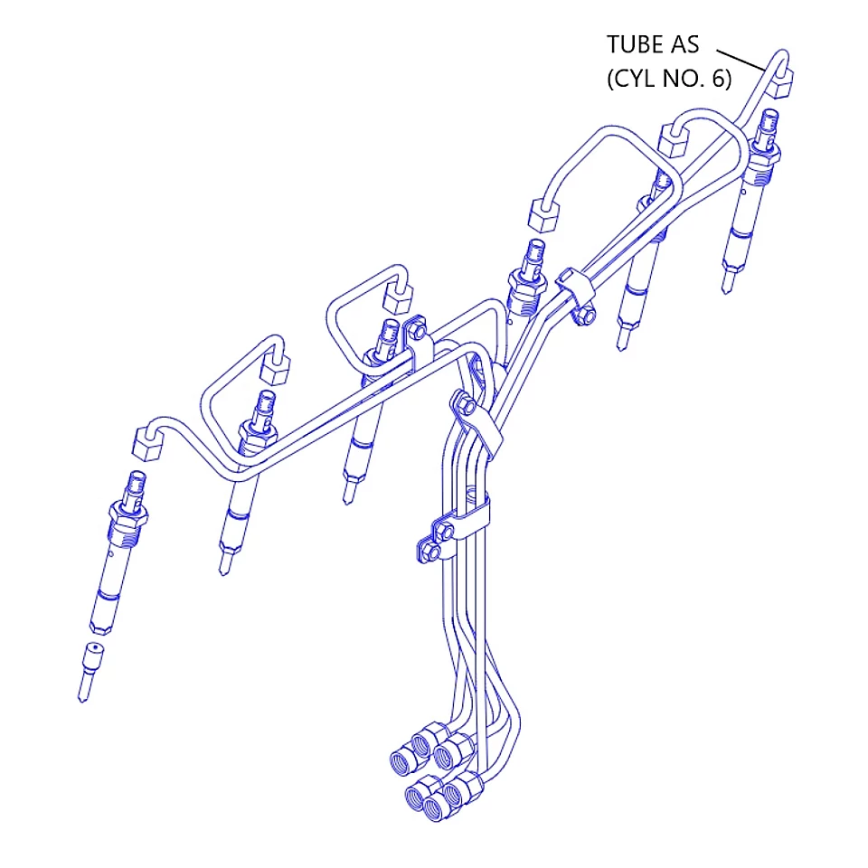 216-9835: Tube-fuel Injector 6 2169835 купить