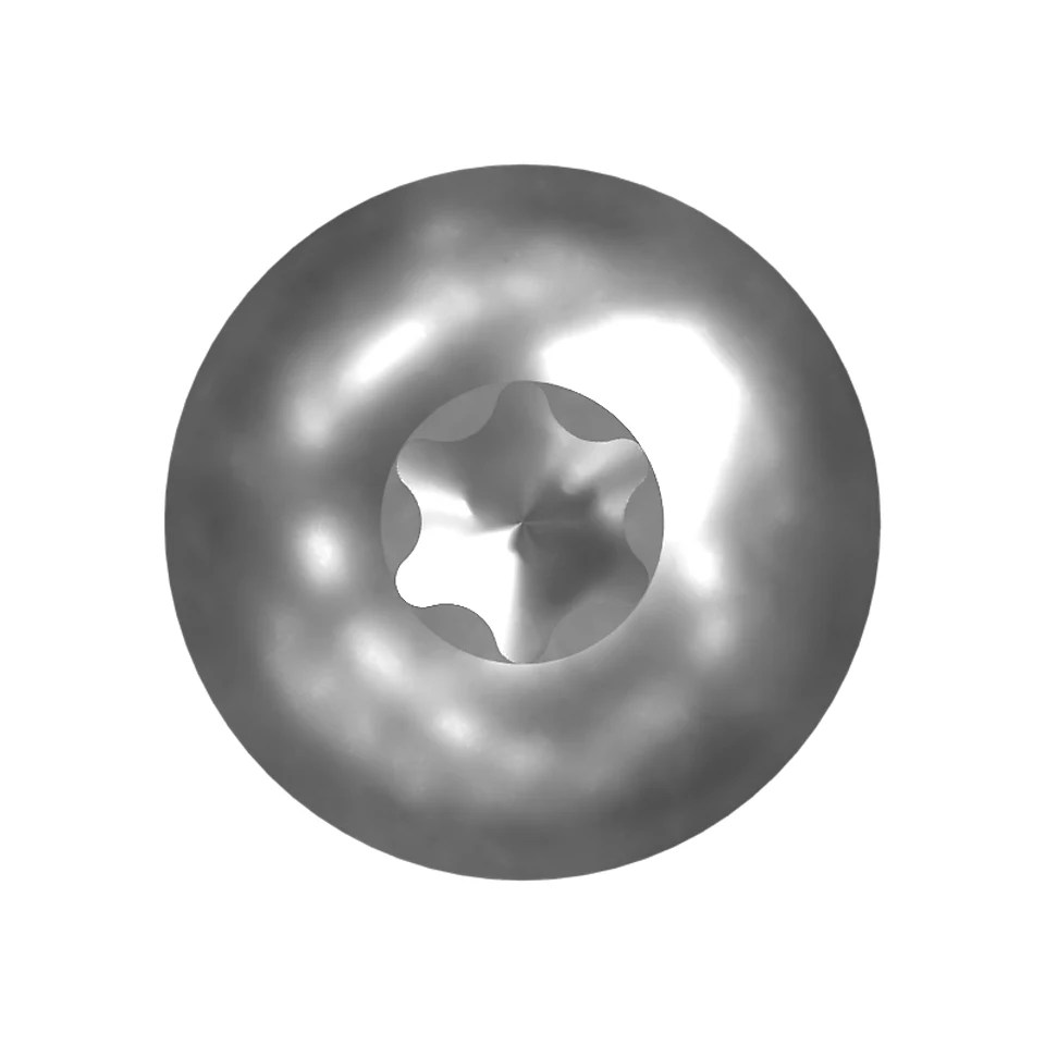 225-3322: M6-1 X 10mm Rounded Pan Head Hexalobular Screw 2253322 купить