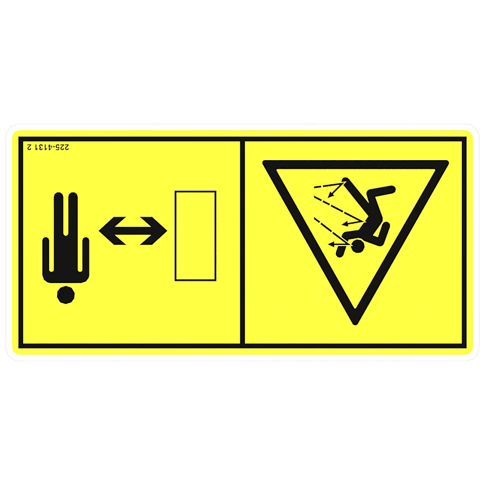225-4131: Flying Debris Warning Film 2254131 купить