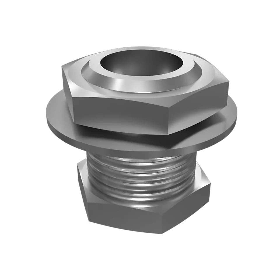 2M-1908: 3/8-18 NPTF X 1-14 Bulkhead Hex Head Adapter 2M1908 купить