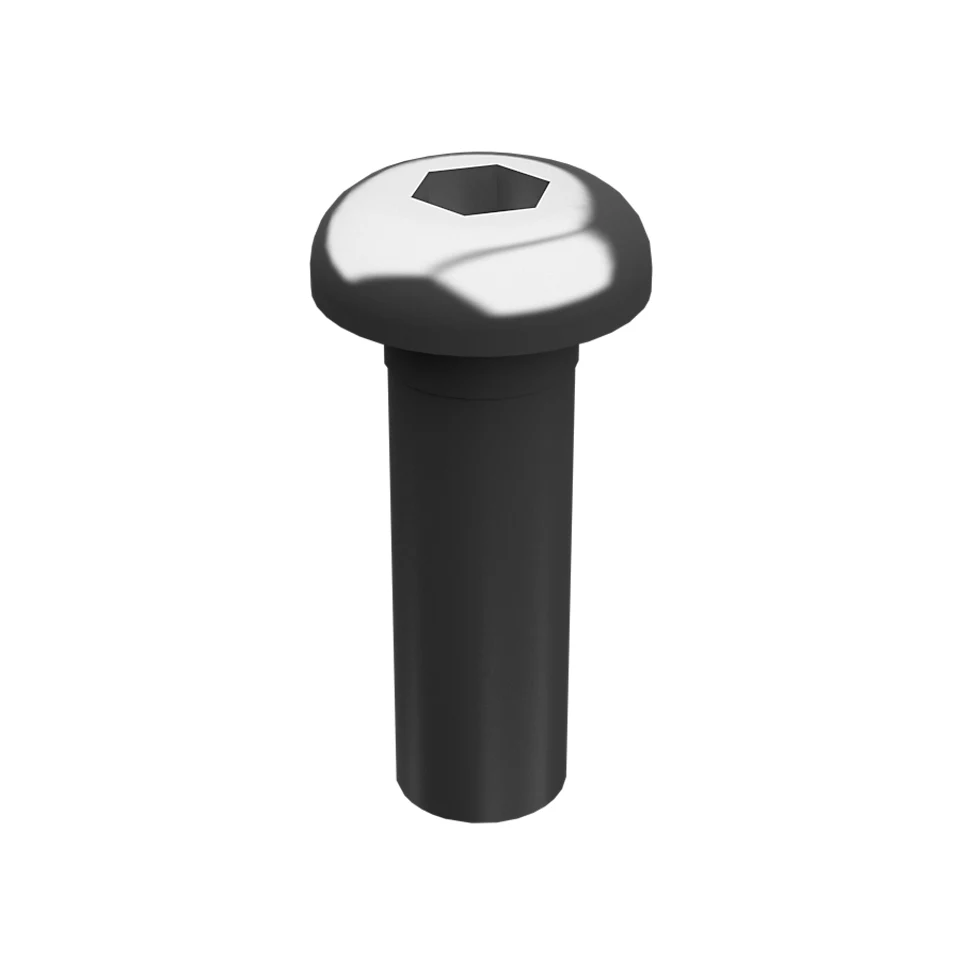 2N-3680: 1/4"-20 X 3/4" Rounded Pan Head Internal Hex Screw 2N3680 купить