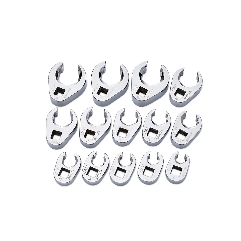 305-3129: 3/8" Square Drive Flare Nut Crowfoot Wrench Set 305-3129 Caterpillar