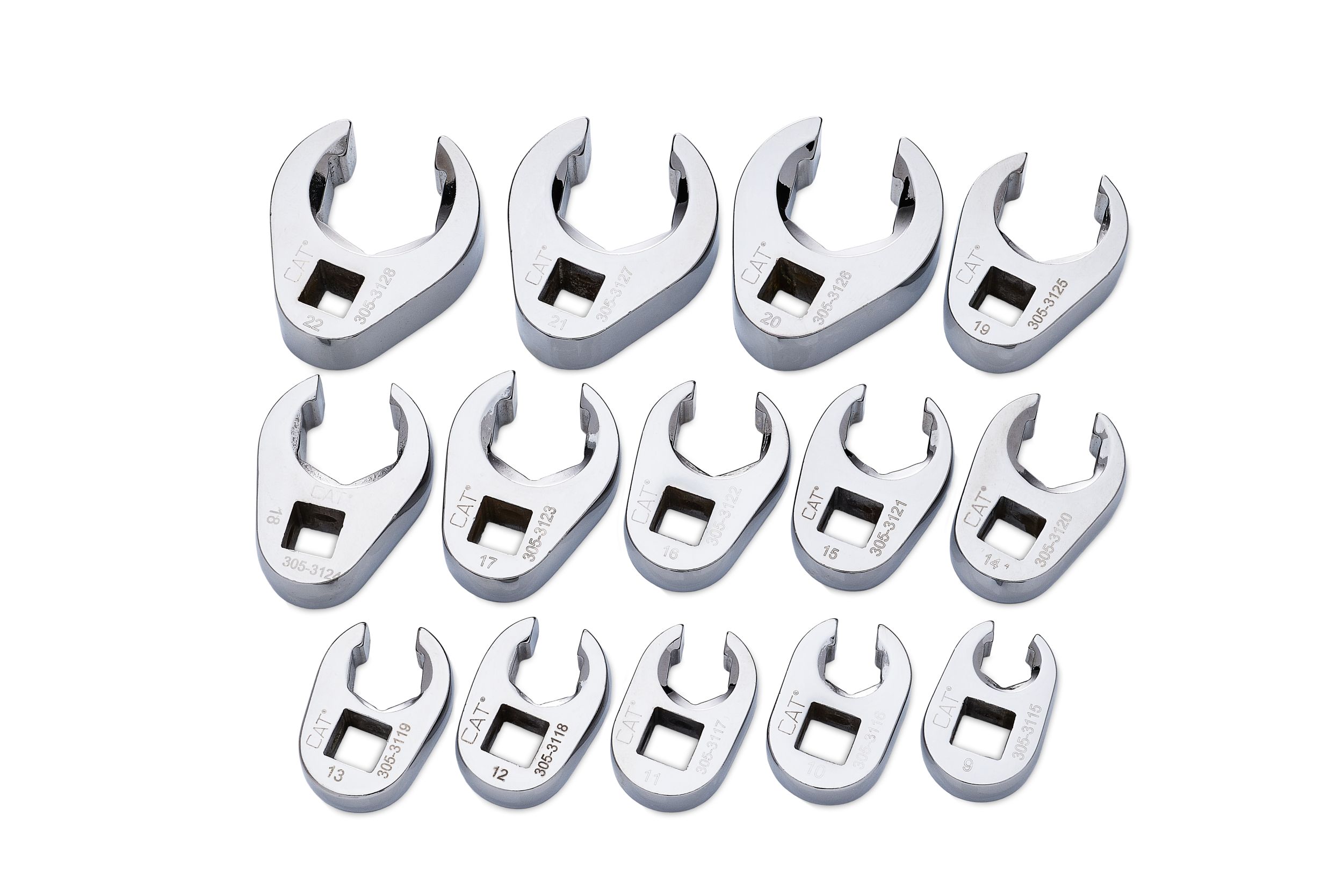 305-3129: 3/8" Square Drive Flare Nut Crowfoot Wrench Set 3053129 buy