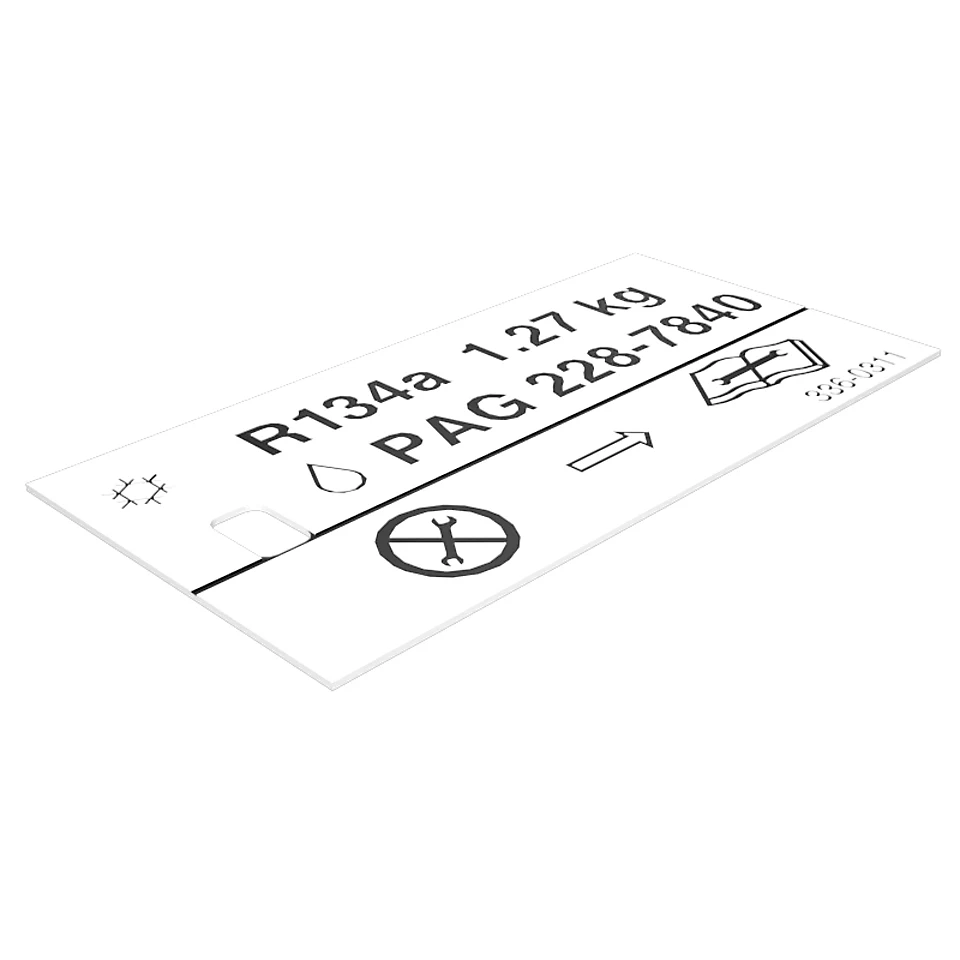 368-0311: Информационная табличка кондиционера воздуха 3680311 купить