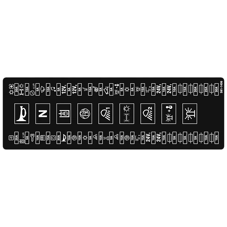 381-1406: Идентификационная пленка на панели предохранителей и Реле 3811406 купить