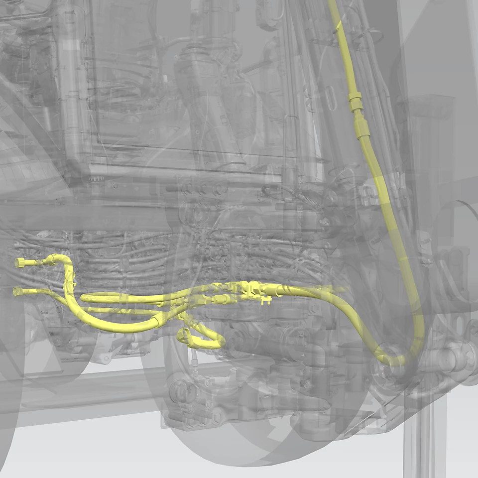 387-6460: LINES GP-AUXILIARY HYDRAULIC 3876460 купить
