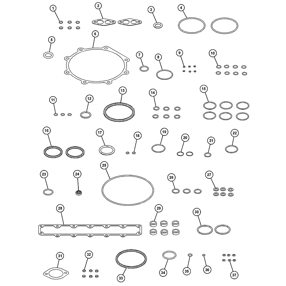 3E-4325: Fuel Systemtem Gaskets Kit 3E4325 купить