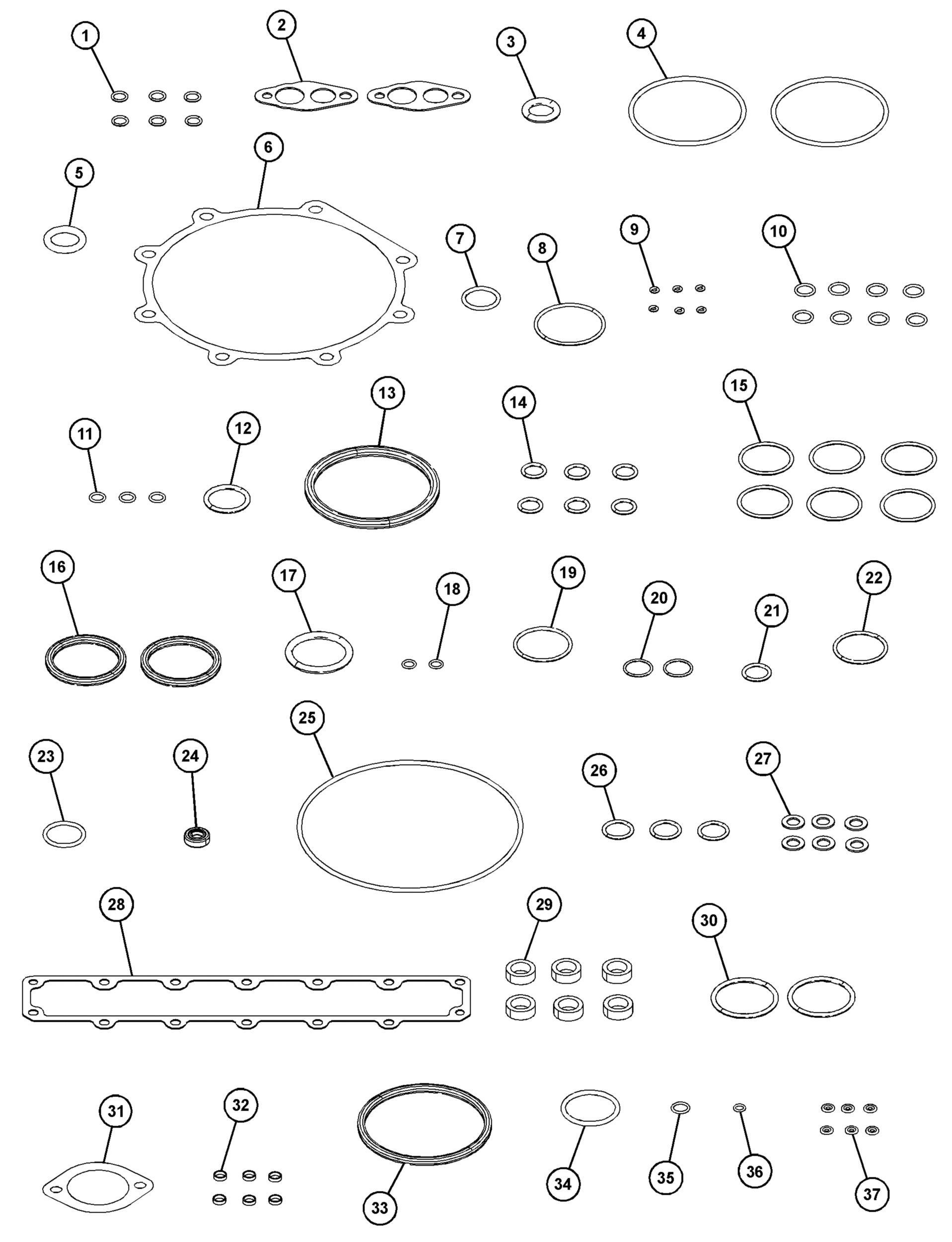 3E-4325: Fuel Systemtem Gaskets Kit 3E4325 купить