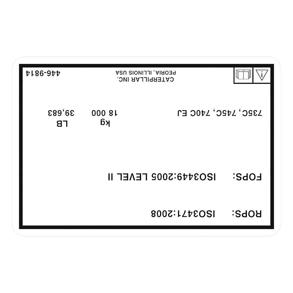 446-9814: Protective Structure Identification Film Label 4469814 купить