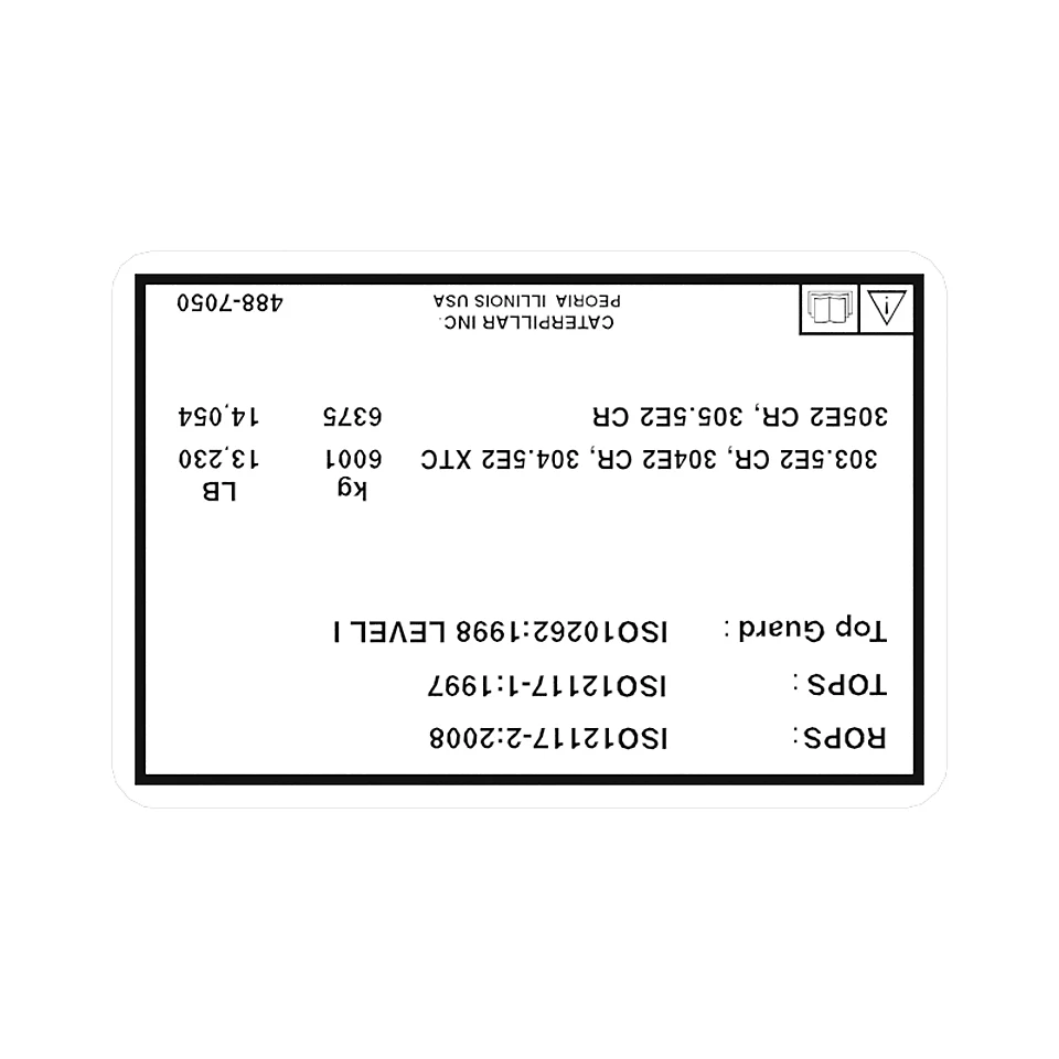488-7050: НАКЛЕЙКА КОНСТРУКЦИИ ROPS 4887050 купить