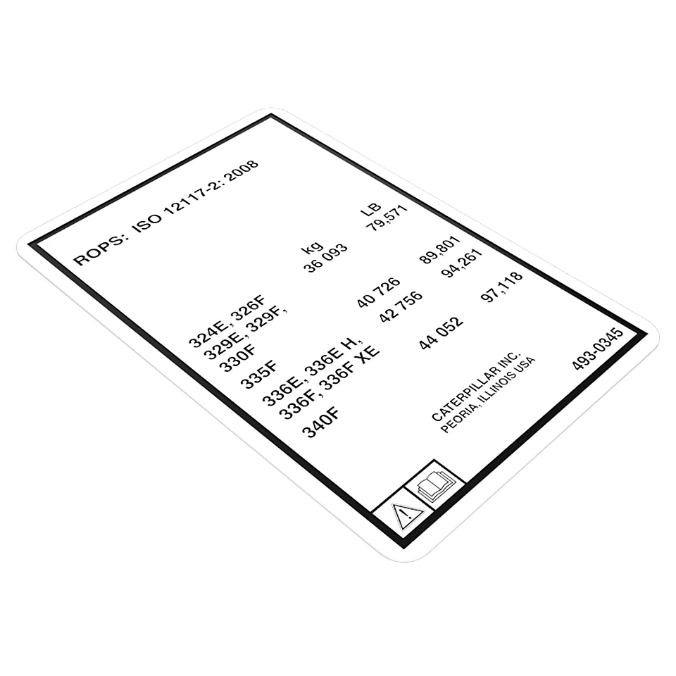 493-0345: Информационная наклейка 4930345 купить