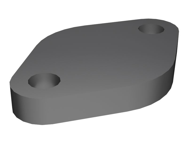 4W-9890: 9.5mm Thick Two Bolt Mount Flange Cover 4W9890 购买