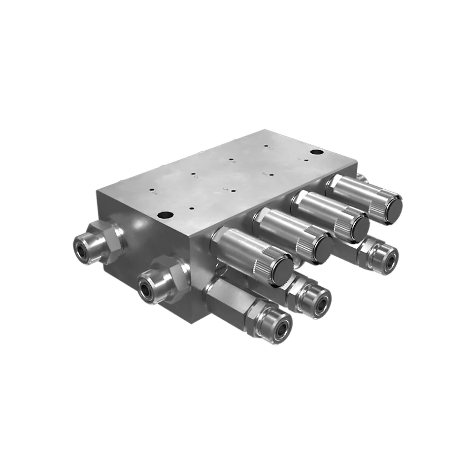 517-7093: Bucket Cylinder Lubrication Distribution Block 517-7093 Caterpillar