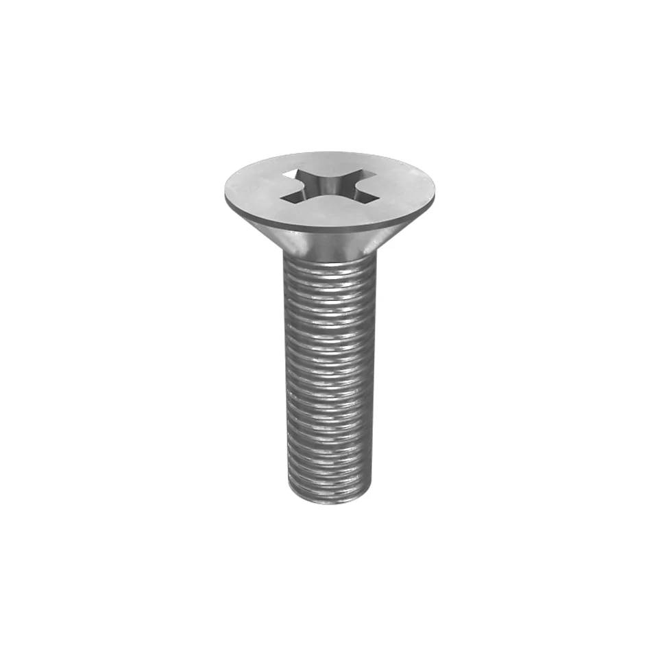 520-8253: . 10 (.190)"-16 X 17/32" Countersunk Flat Head Cross Slot Screw 520-8253 Caterpillar
