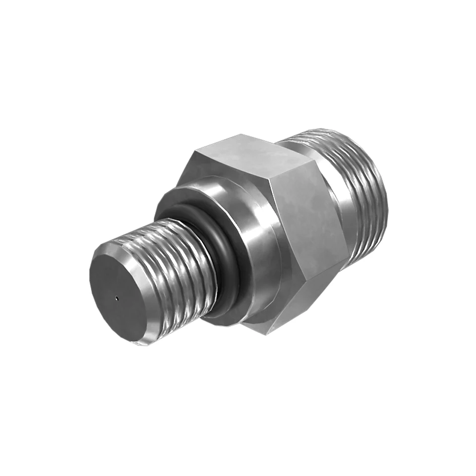 566-6370: 11/16"x7/16" Lift Cylinder Lines Filter Connector 566-6370 Caterpillar