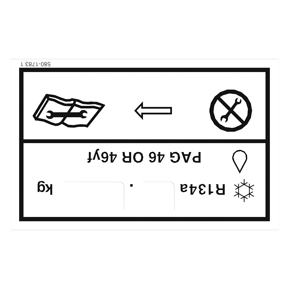 580-1783: Instruction Plate (air Conditioner) 5801783 купить
