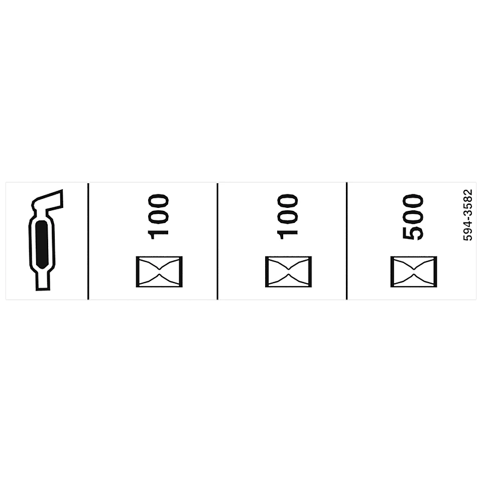 594-3582: Наклейка с информацией о смазке 5943582 купить