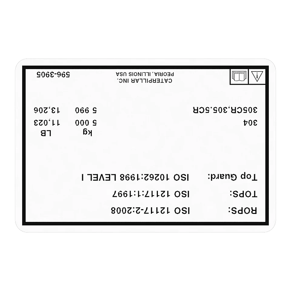 596-3905: Rollover Protective Structure Information Film 5963905 купить