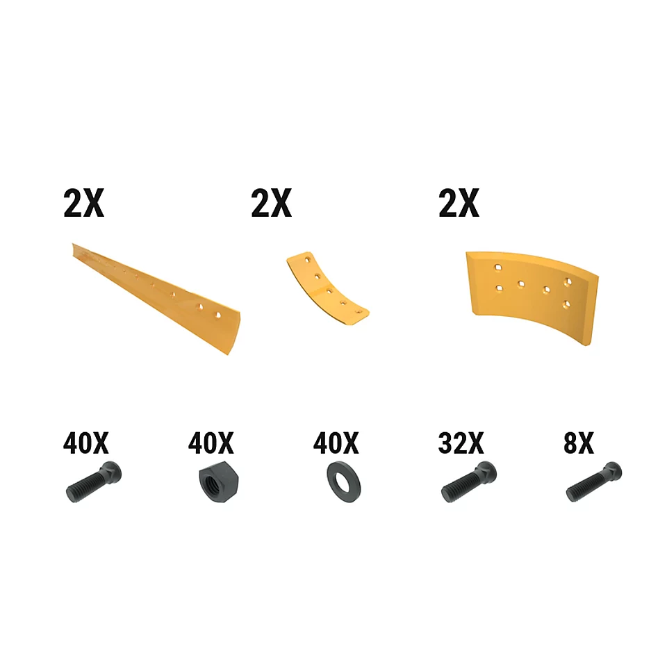 597-6359: 16 Mm Crvd Grader Edge Kit 5976359 Caterpillar