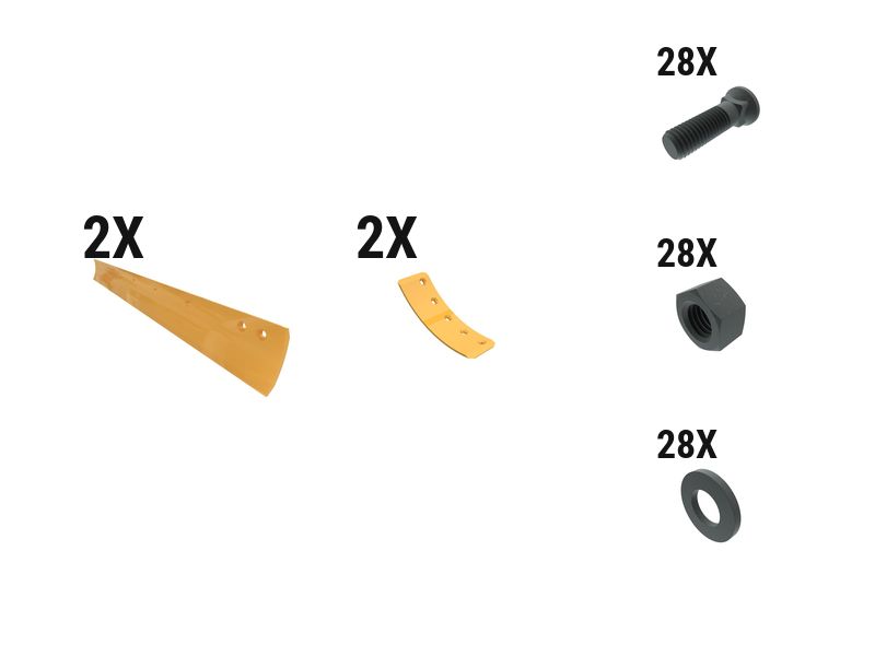 597-6366: 19 Mm General Duty Crvd Grader Edge Kit 5976366 buy