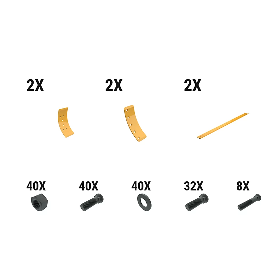 597-6378: 16 Mm Crvd Grader Edge Kit 5976378 Caterpillar