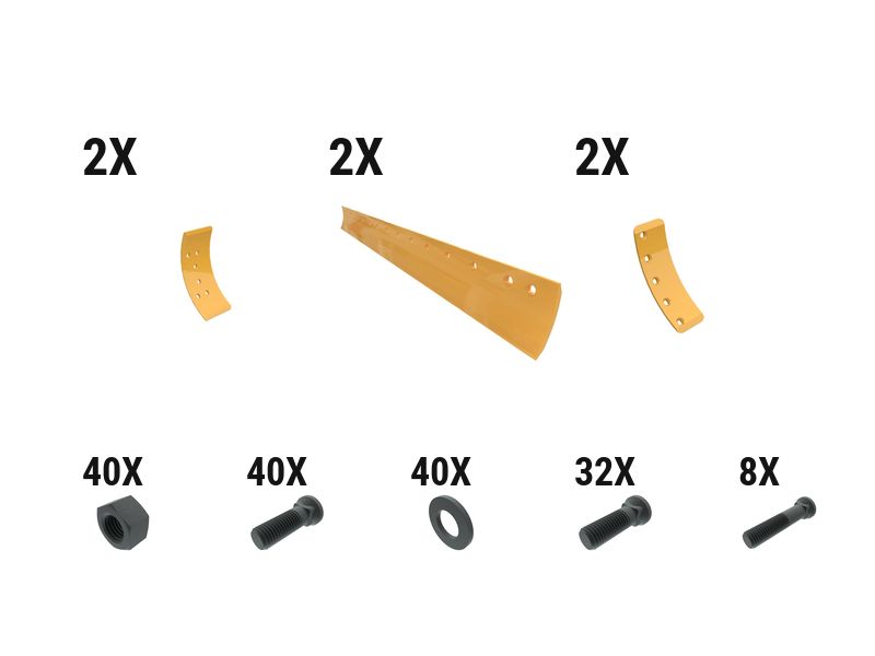 597-6379: 16 Mm Crvd Grader Edge Kit 5976379 купить