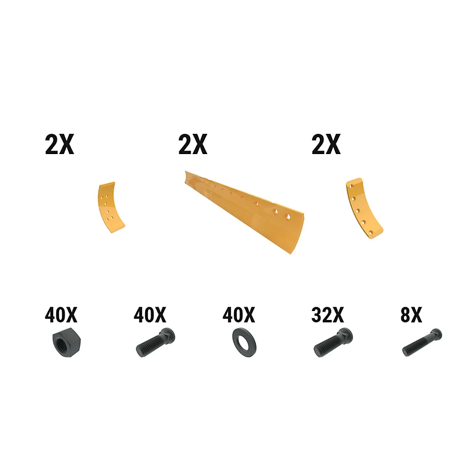 597-6380: 19 Mm Crvd Grader Edge Kit 5976380 Caterpillar
