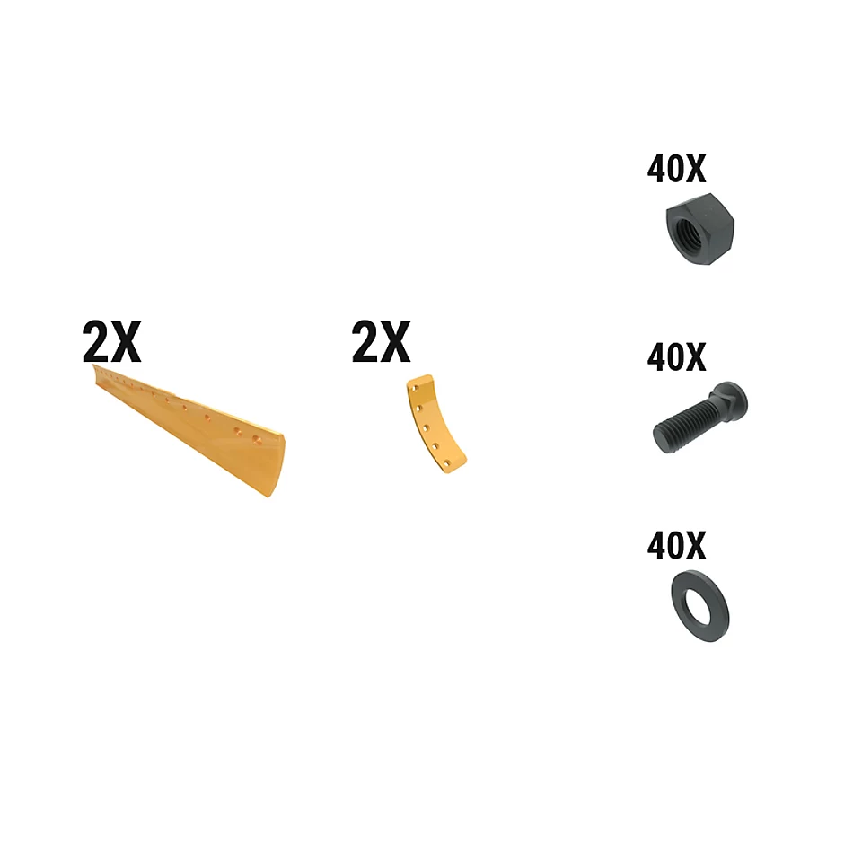 597-6381: 25 Mm Crvd Grader Edge Kit 5976381 Caterpillar