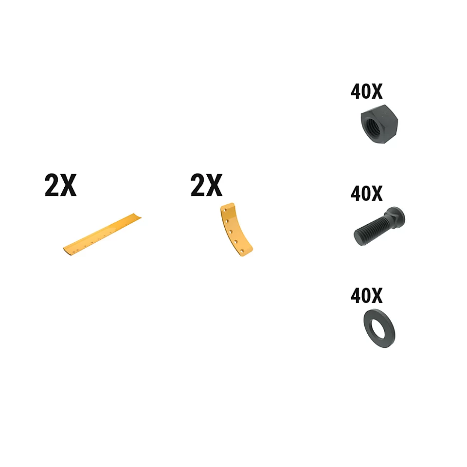597-6382: 19 Mm General Duty Crvd Grader Edge Kit 5976382 Caterpillar