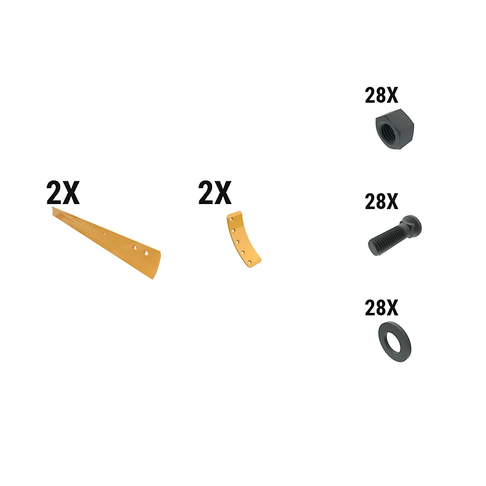 597-6383: 16 Mm General Duty Crvd Grader Edge Kit 5976383 Caterpillar