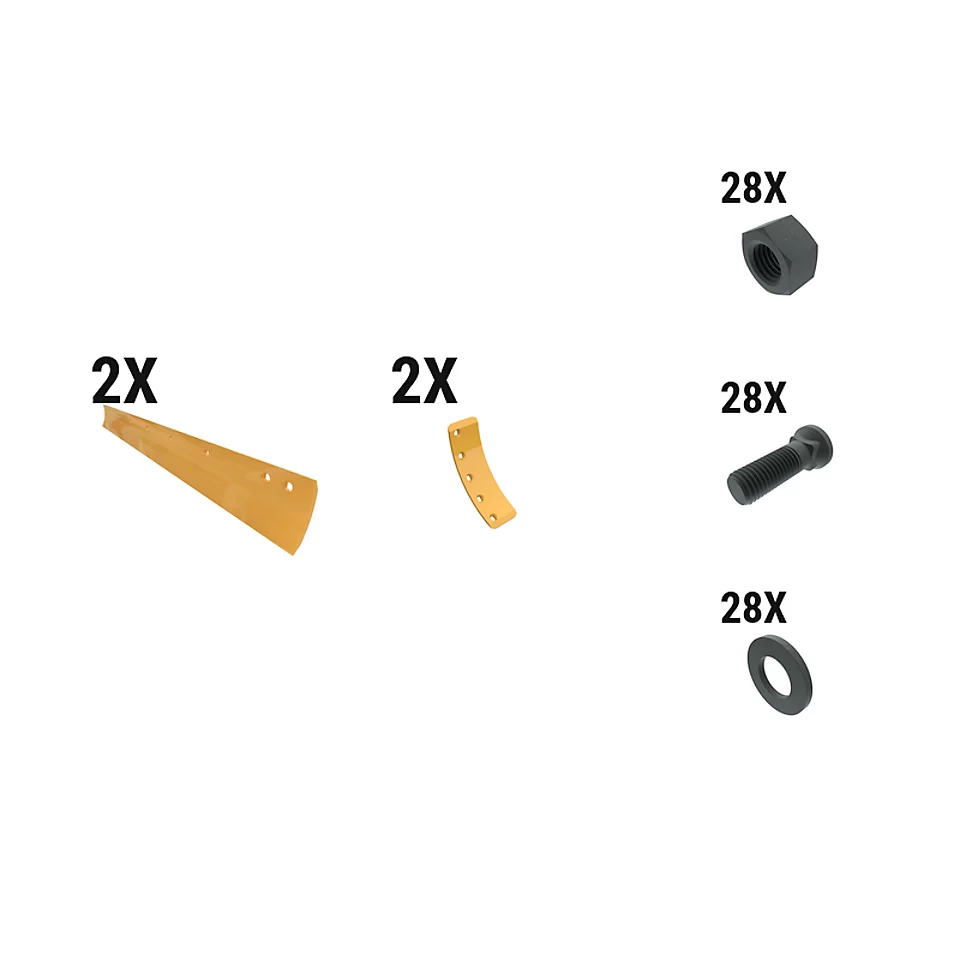 597-6384: 16 Mm General Duty Crvd Grader Edge Kit 5976384 Caterpillar
