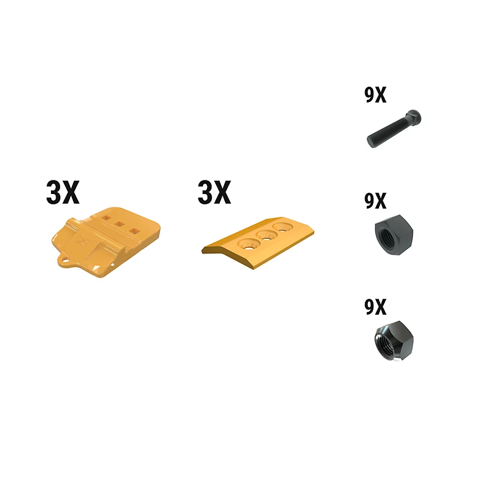597-6444: 45 Mm Bolt-on Half Arrow With Top Cvr Kit - Qty 3 5976444 Caterpillar