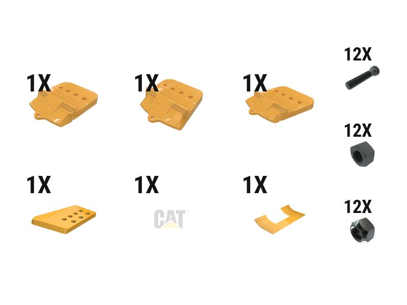 597-6614: 60 Mm Bolt-on Half Arrow With Top Cvr Kit - Qty 3 5976614 buy