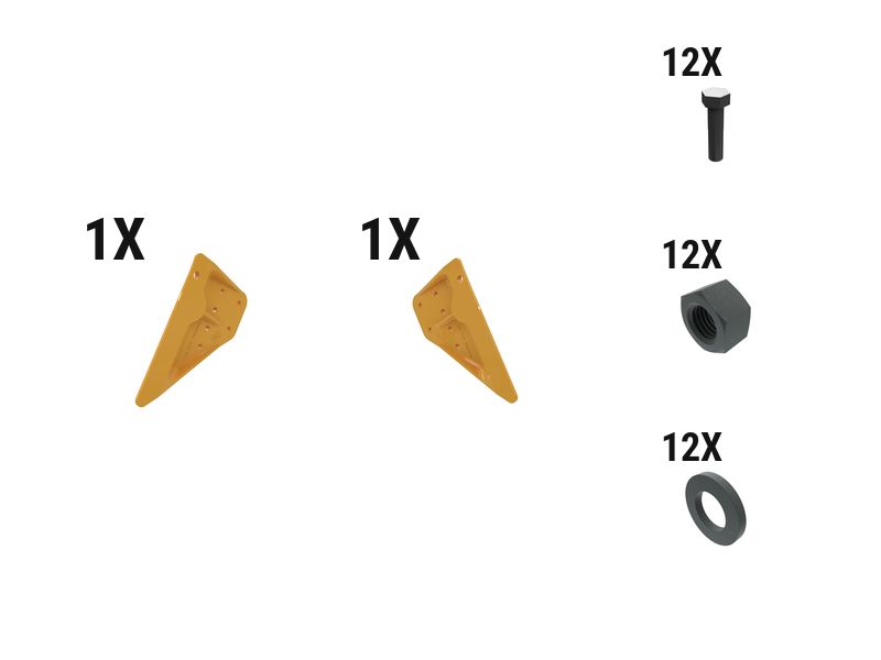 597-6752: 742 Mm Bolt-on Bucket Sidecutter Kit - Qty 2 5976752 购买