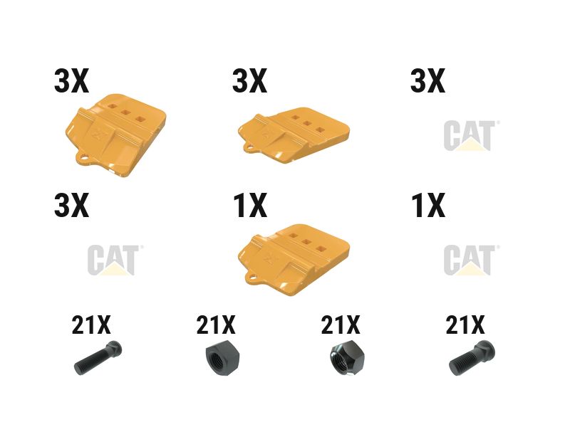 597-6798: 45 Mm Bolt-on Half Arrow With Top Cvr Kit - Qty 7 5976798 buy