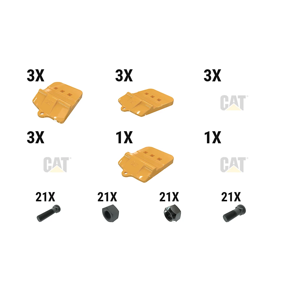 597-6798: 45 Mm Bolt-on Half Arrow With Top Cvr Kit - Qty 7 5976798 Caterpillar